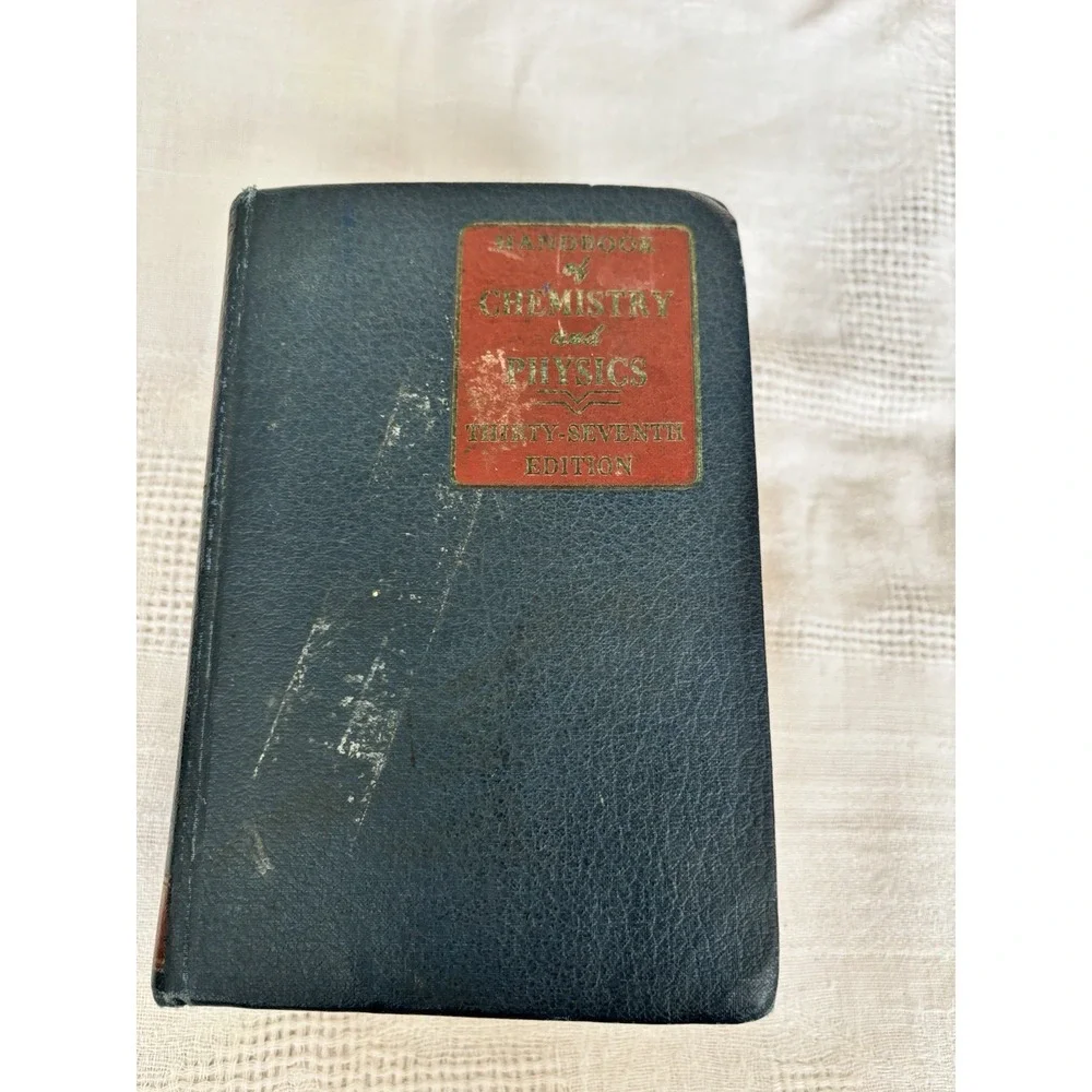 Handbook‎ Of Chemistry And Physics 37th  Edition 1955 Chemical Rubber